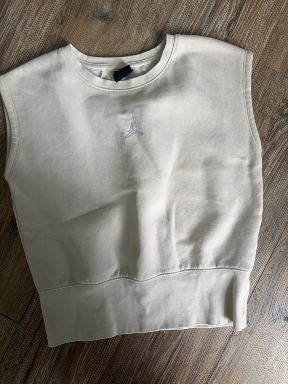 Jordan Kids Cream Sleeveless Crewneck Sweatshirt